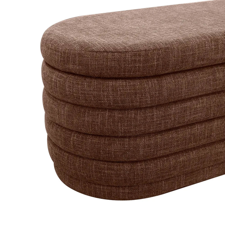 Demi Storage Bench Ottoman Chocolate - 33864