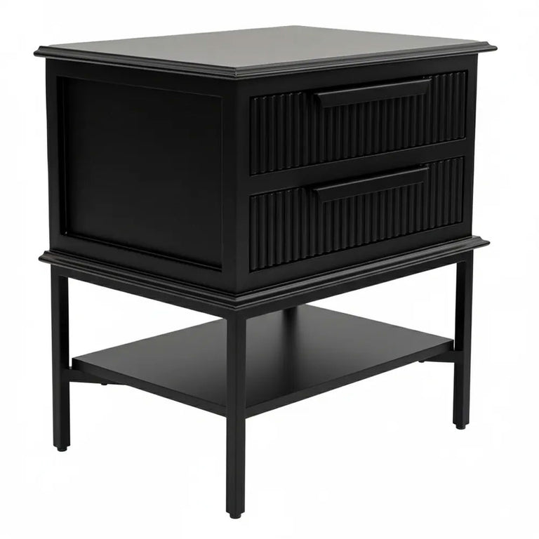 Aimee Bedside Table Small All Black - 33889