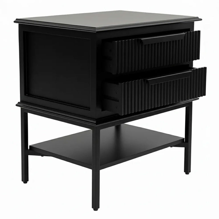 Aimee Bedside Table Small All Black - 33889