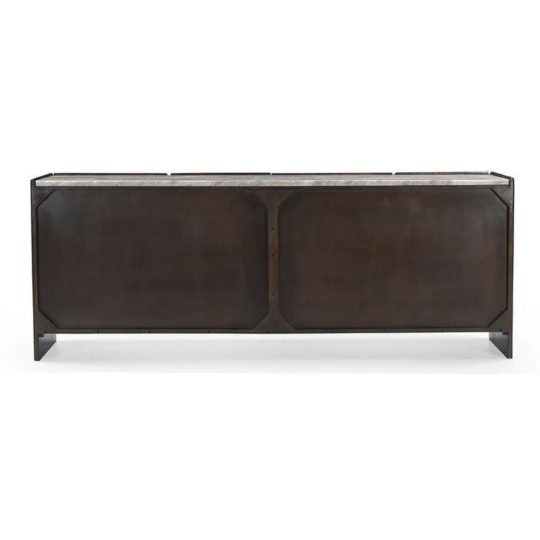 Edwin River Brown Marble Buffet Dark Walnut - 33915