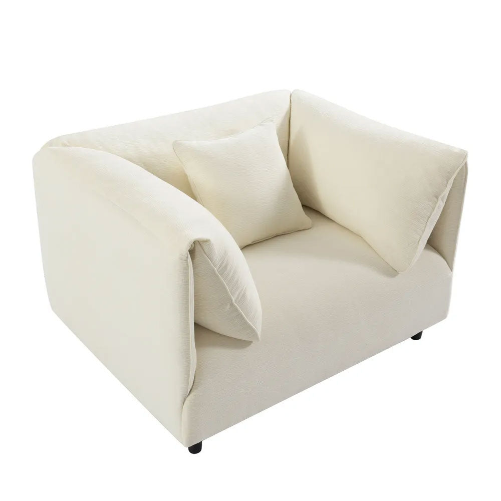 Dominic Arm Chair Range Ivory - 33957