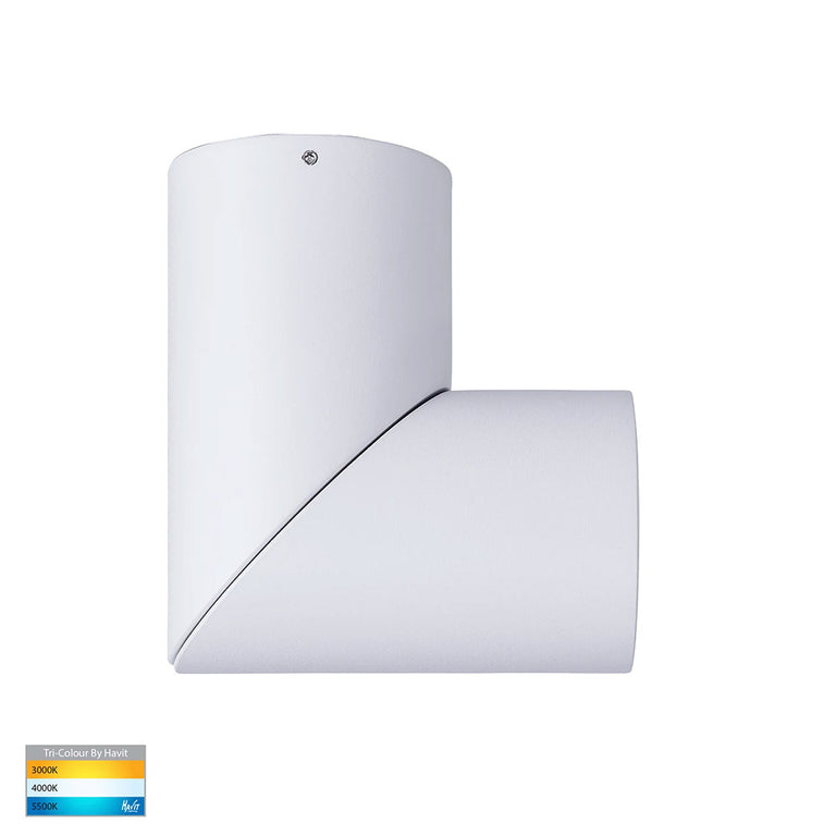 Nella 12W CCT 240V LED Rotatable Downlight White - HV5823T-WHT