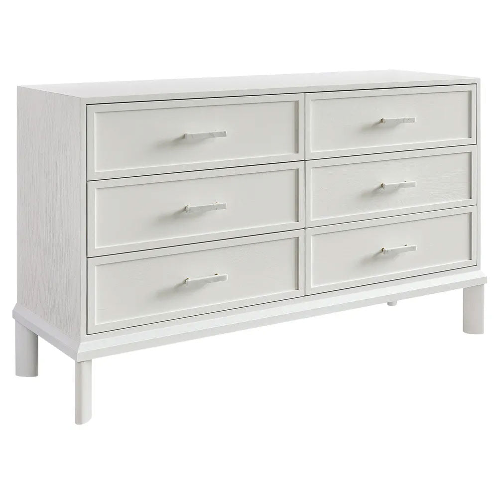 Jill 6 Drawer Chest White - 34003