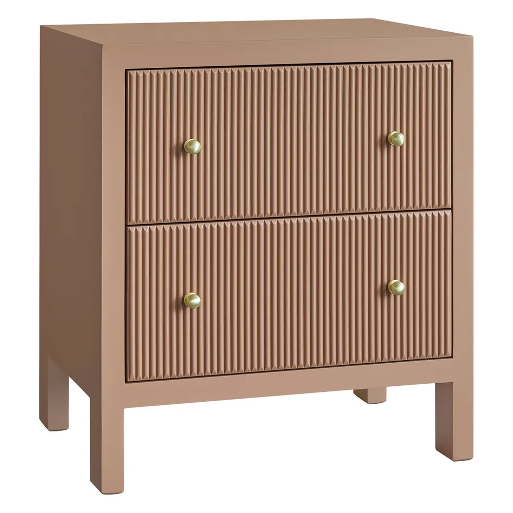 Ariana Bedside Table Large Mocha Mousse - 34014