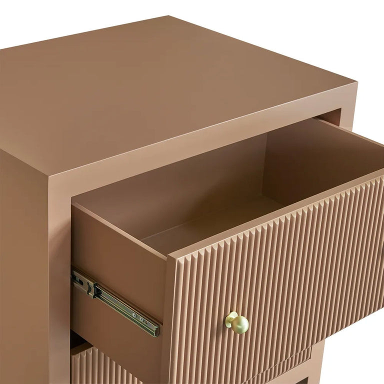 Ariana Bedside Table Large Mocha Mousse - 34014