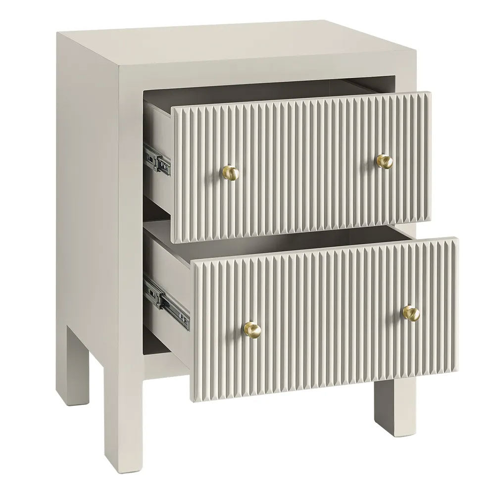 Ariana Bedside Table Small Grey - 34015
