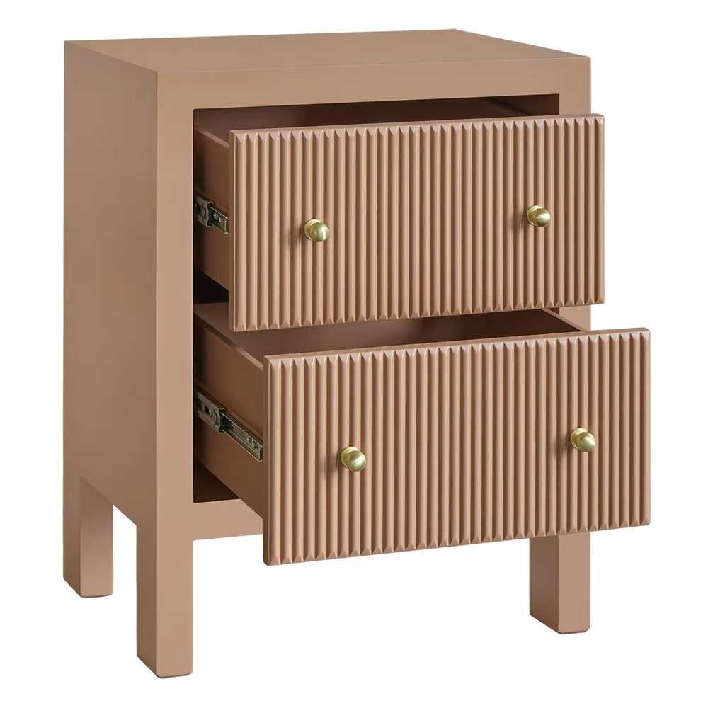 Ariana Bedside Table Small Mocha Mousse - 34016