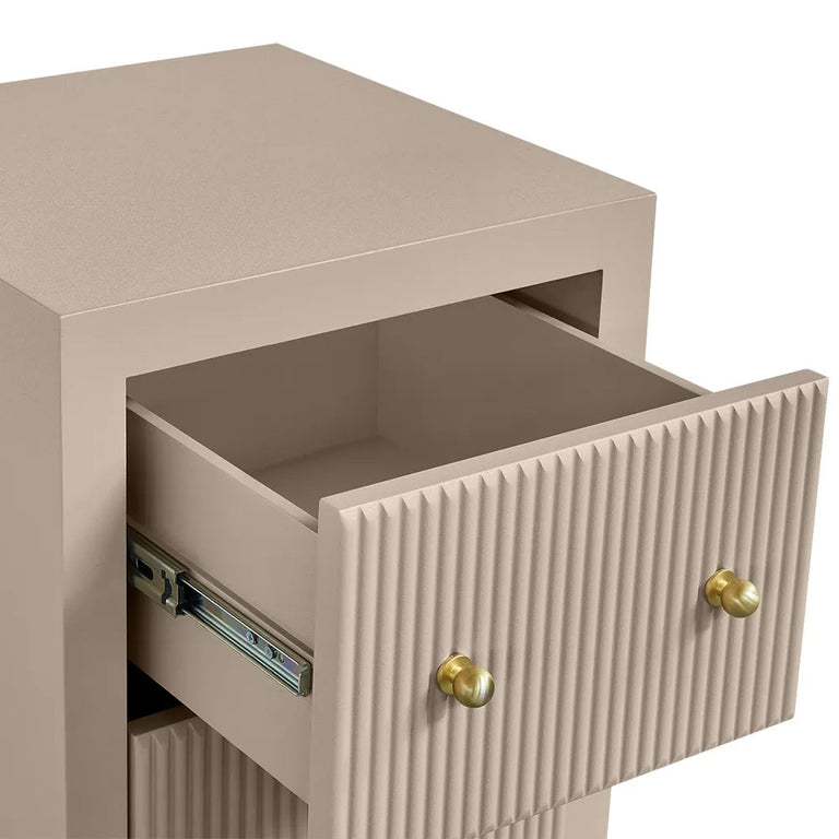 Ariana Bedside Table Petite Beige - 34017