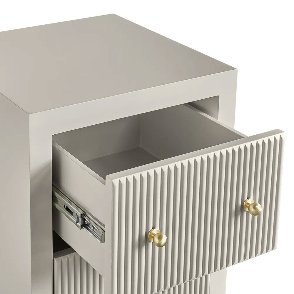 Ariana Bedside Table Petite Grey - 34018