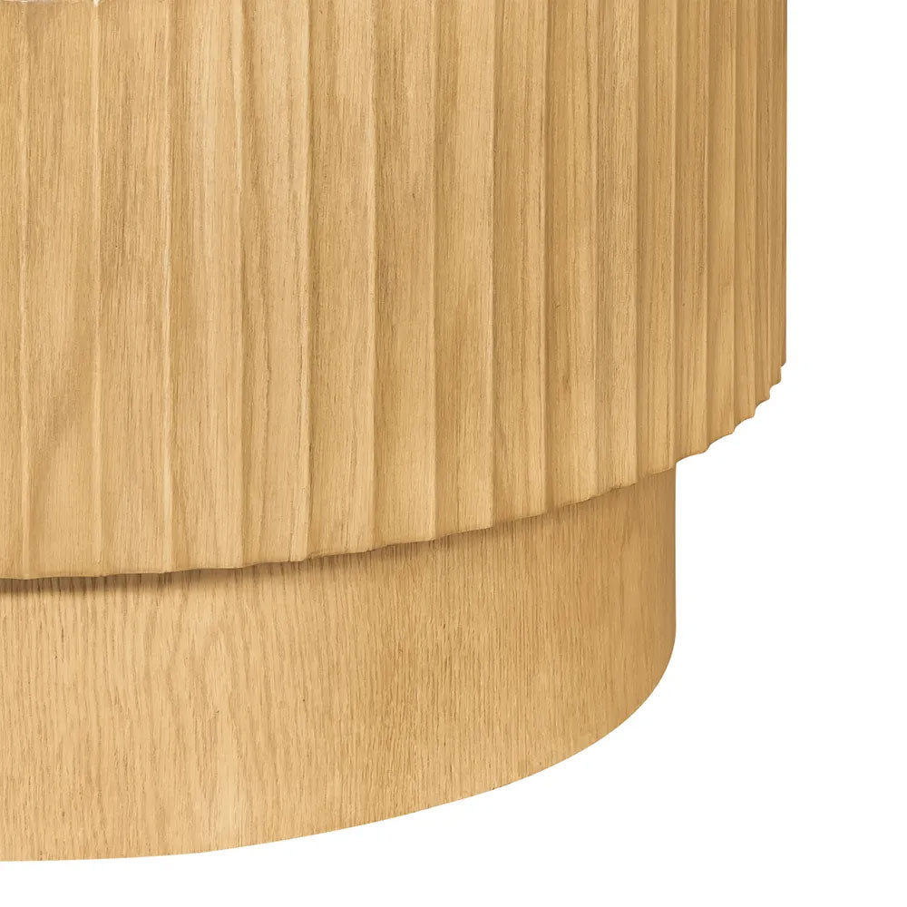 Avery Oval Coffee Table Natural Oak - 34024