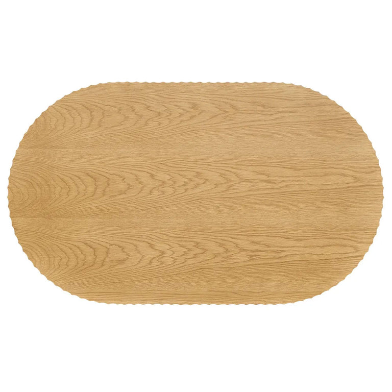 Avery Oval Coffee Table Natural Oak - 34024