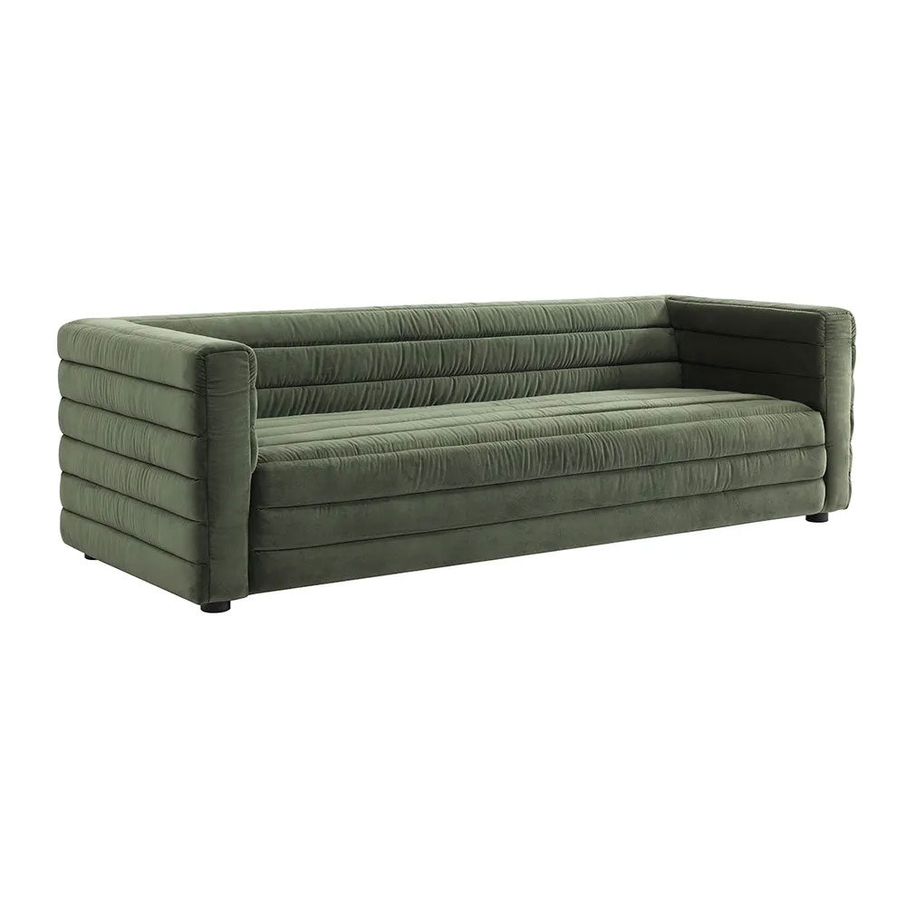 Colorado 3 Seater Sofa Satin Moss Velvet - 34106