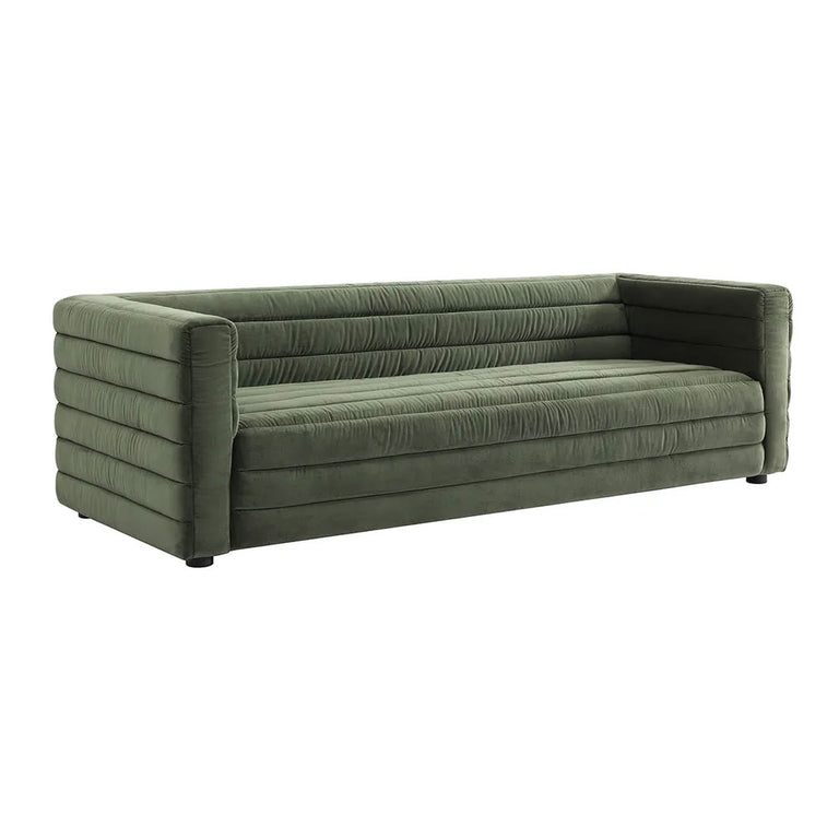 Colorado 3 Seater Sofa Satin Moss Velvet - 34106