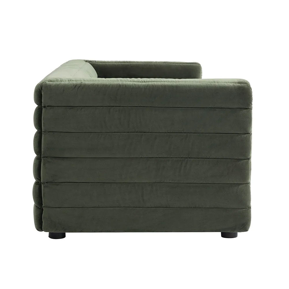 Colorado 3 Seater Sofa Satin Moss Velvet - 34106
