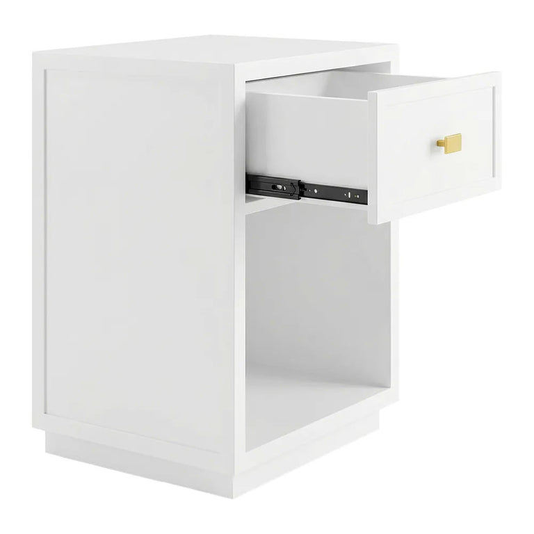 Logan Bedside Table Petite White - 34141
