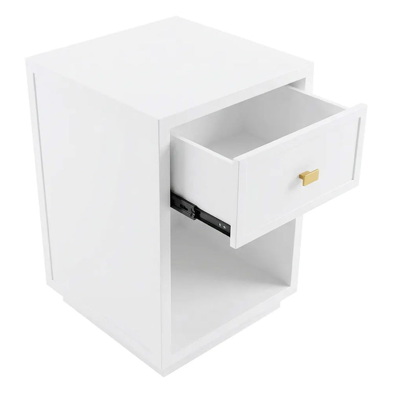 Logan Bedside Table Petite White - 34141