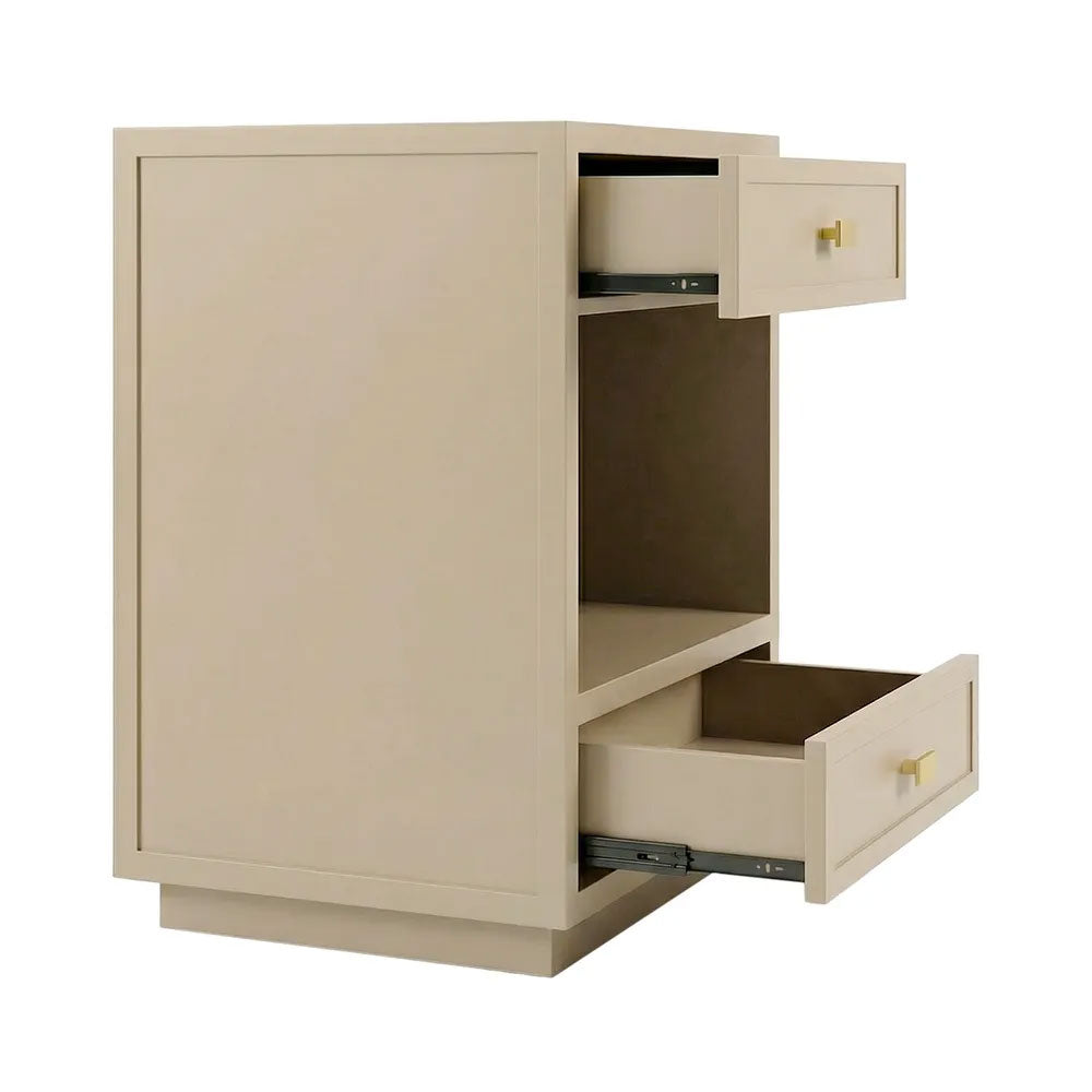 Logan Bedside Table Small Beige - 34142