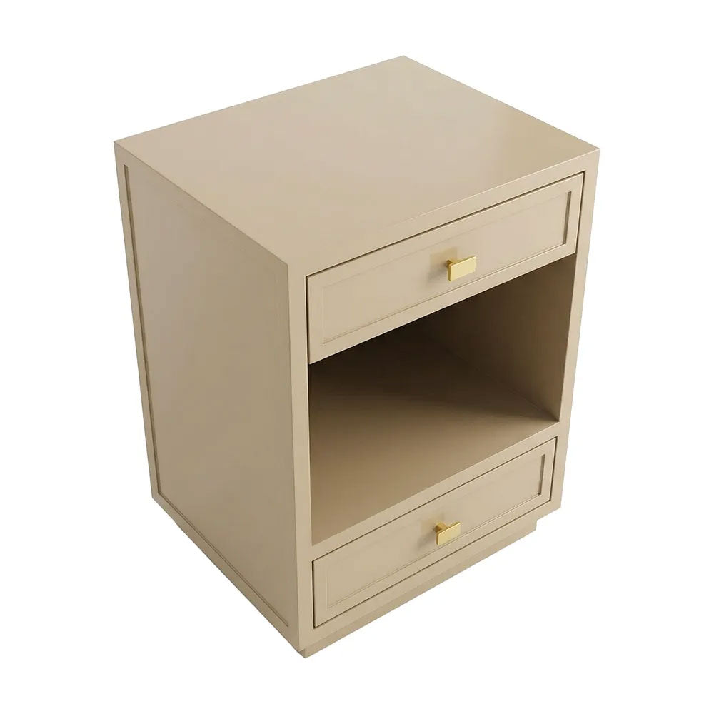 Logan Bedside Table Small Beige - 34142