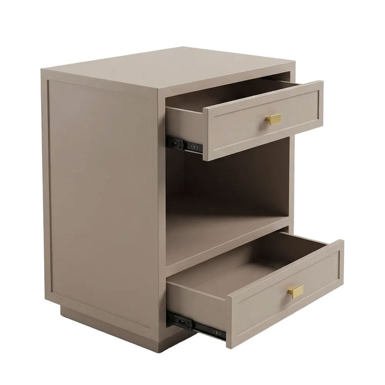 Logan Bedside Table Small Taupe - 34145