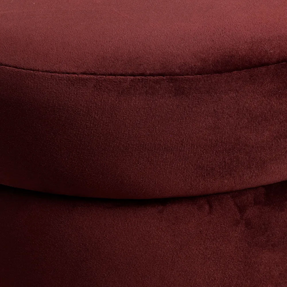Demi Stool Mulberry Velvet - 34148