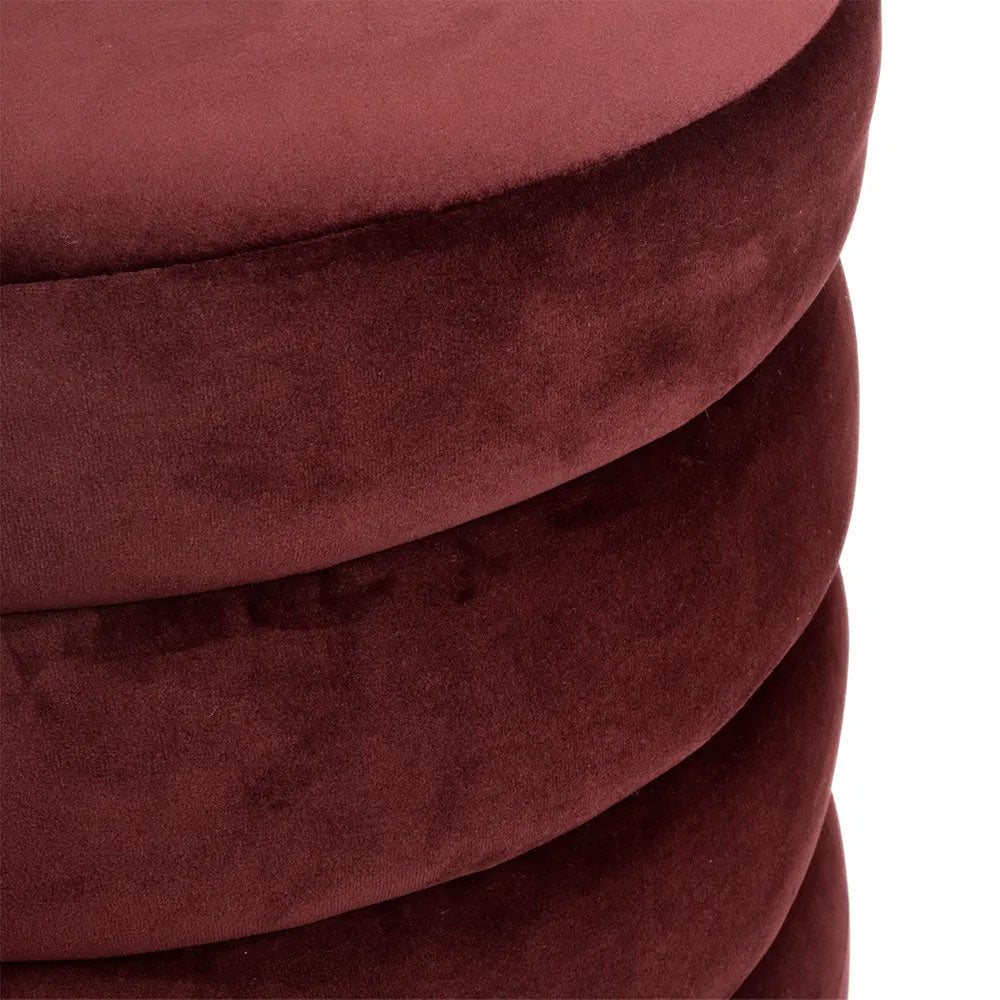 Demi Stool Mulberry Velvet - 34148