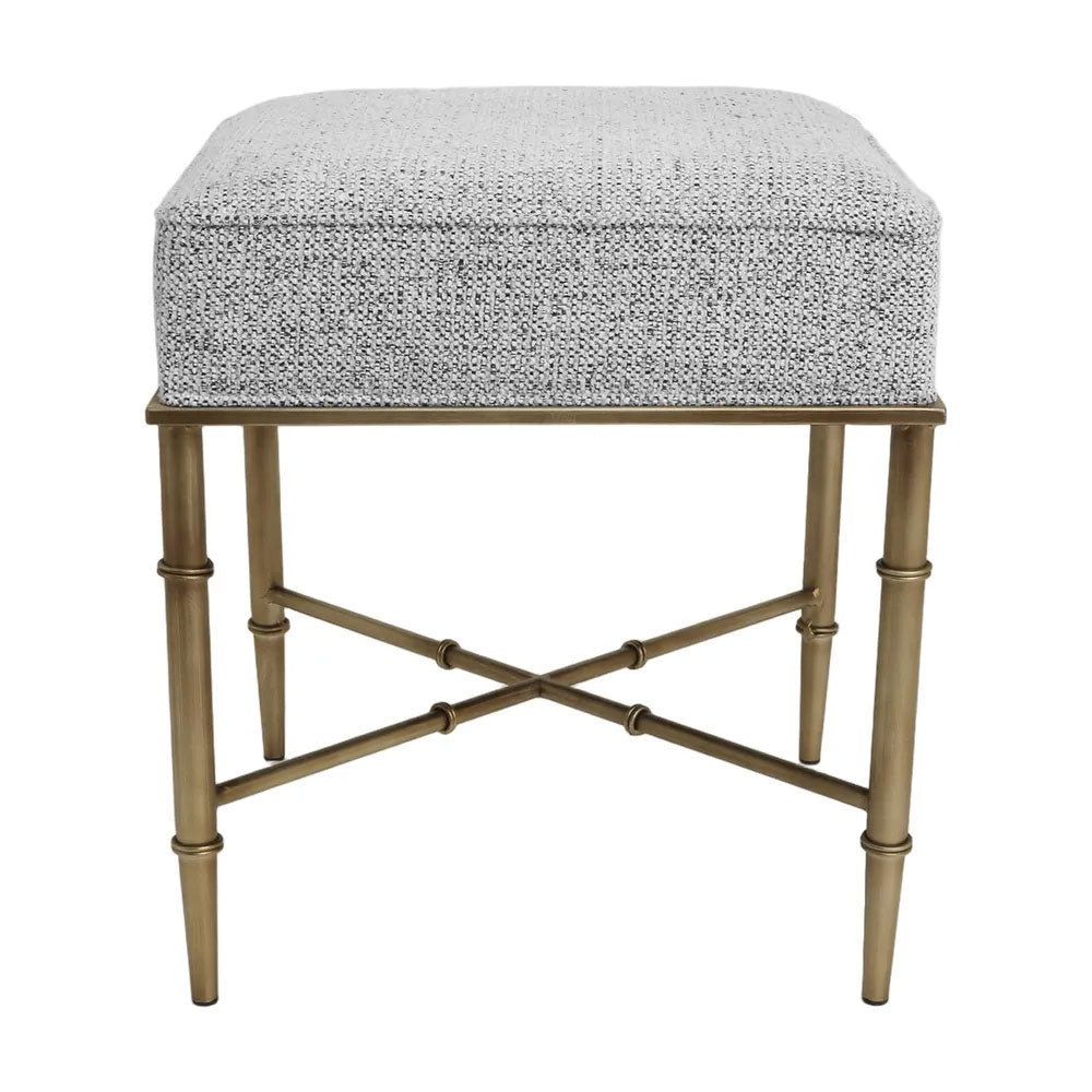 Hacienda Antique Gold Iron Stool Salt & Pepper - 34152