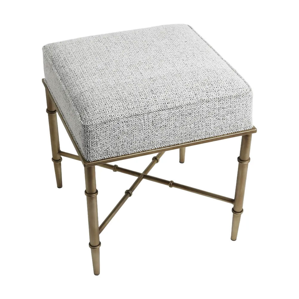 Hacienda Antique Gold Iron Stool Salt & Pepper - 34152