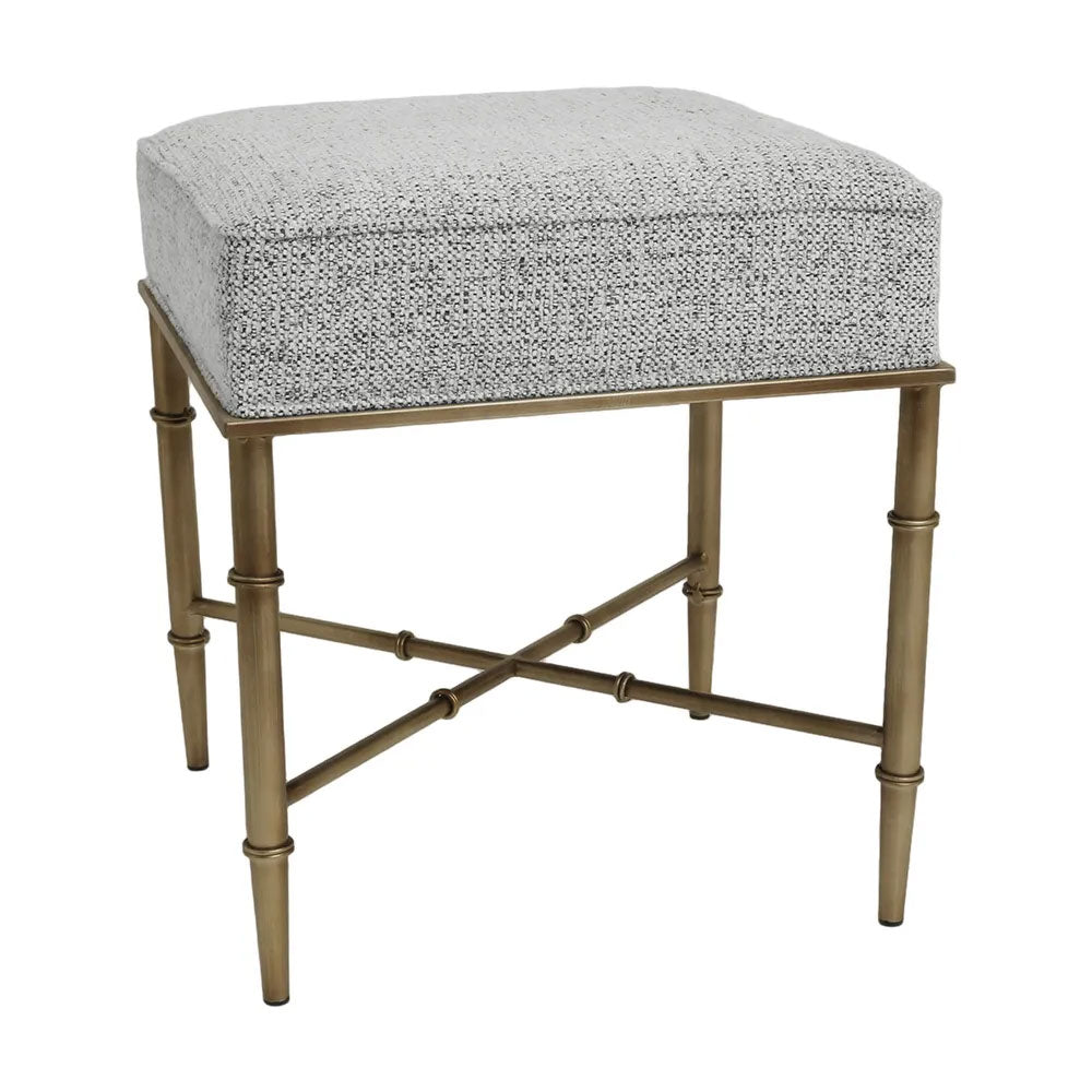 Hacienda Antique Gold Iron Stool Salt & Pepper - 34152