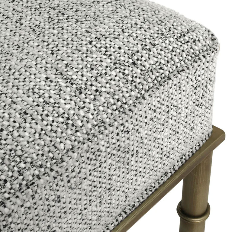 Hacienda Antique Gold Iron Stool Salt & Pepper - 34152