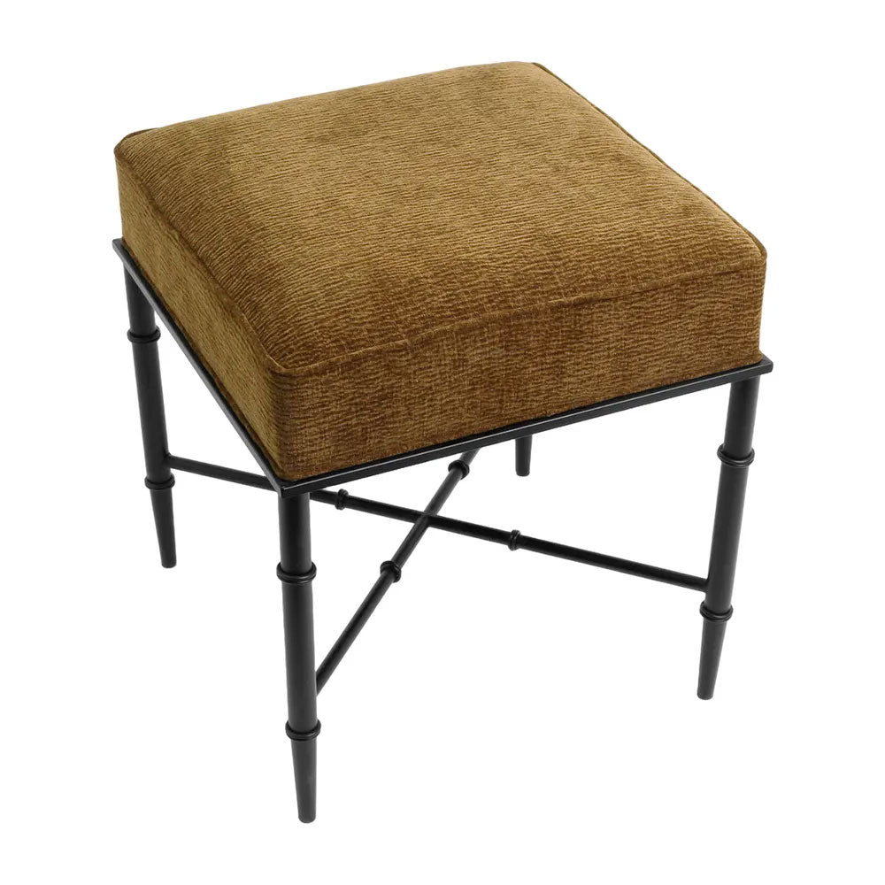 Hacienda Black Iron Stool Butterscotch - 34155