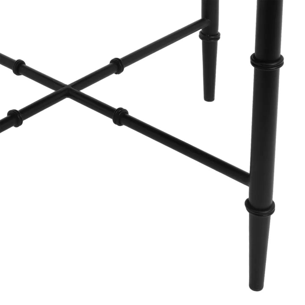 Hacienda Black Iron Stool Butterscotch - 34155