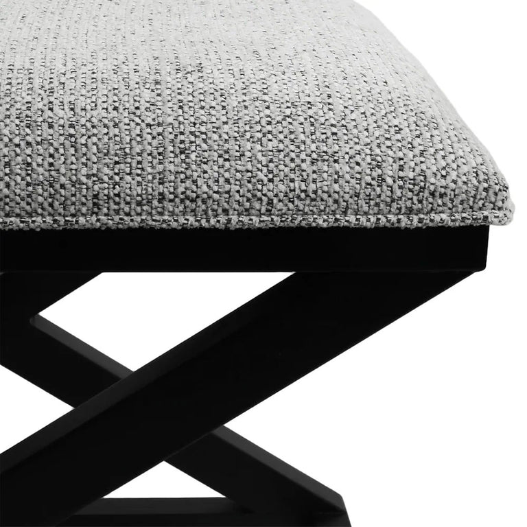 Spencer Black Timber Stool Range Salt & Pepper - 34161