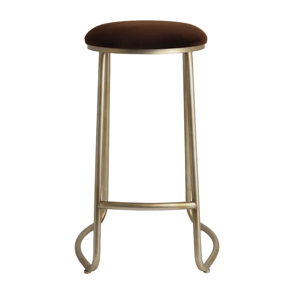 Annie Bar Stool Range Dark Chocolate Velvet - 34175