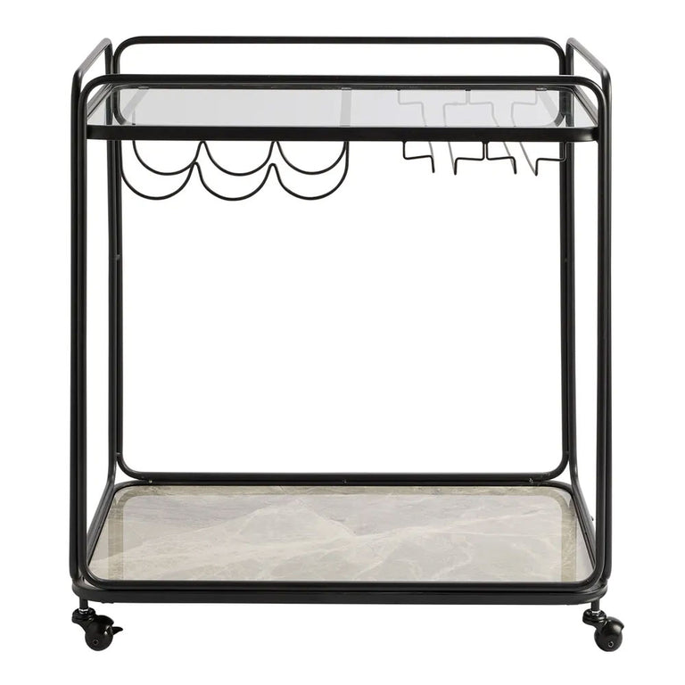 Wentworth Rectangle Bar Cart Black - 34199
