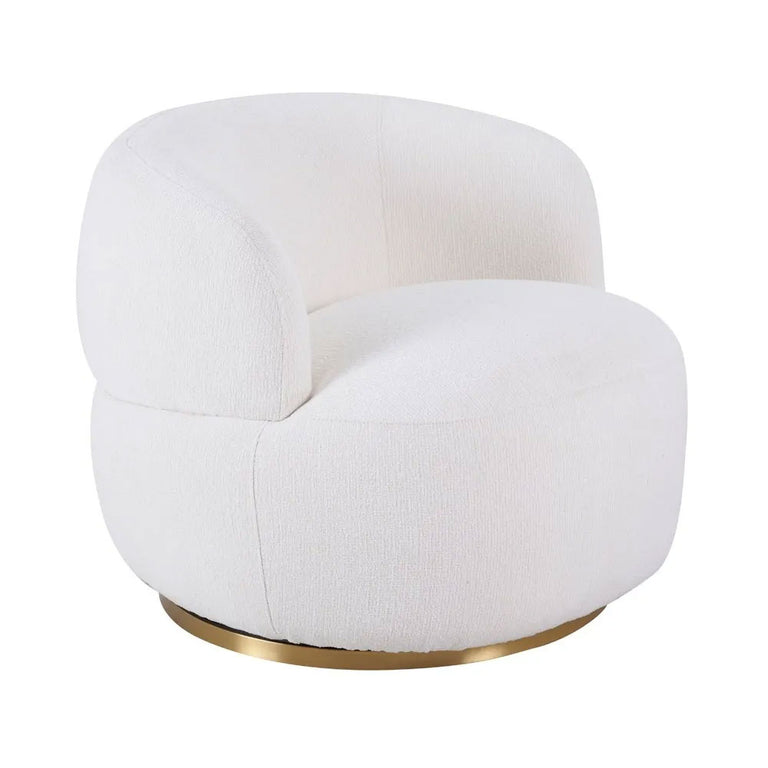 Tubby Swivel Arm Chair Ecru - 34221