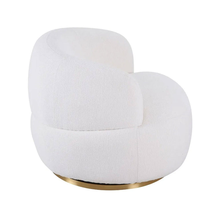 Tubby Swivel Arm Chair Ecru - 34221