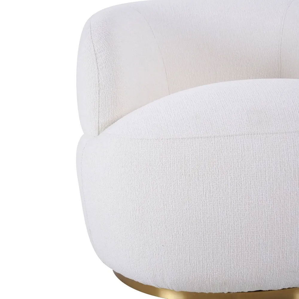 Tubby Swivel Arm Chair Ecru - 34221