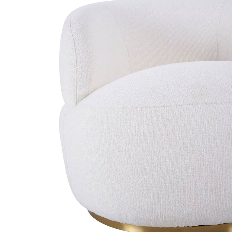 Tubby Swivel Arm Chair Ecru - 34221