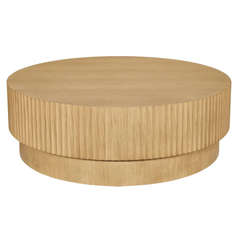 Avery Round Coffee Table Natural Oak - 34248