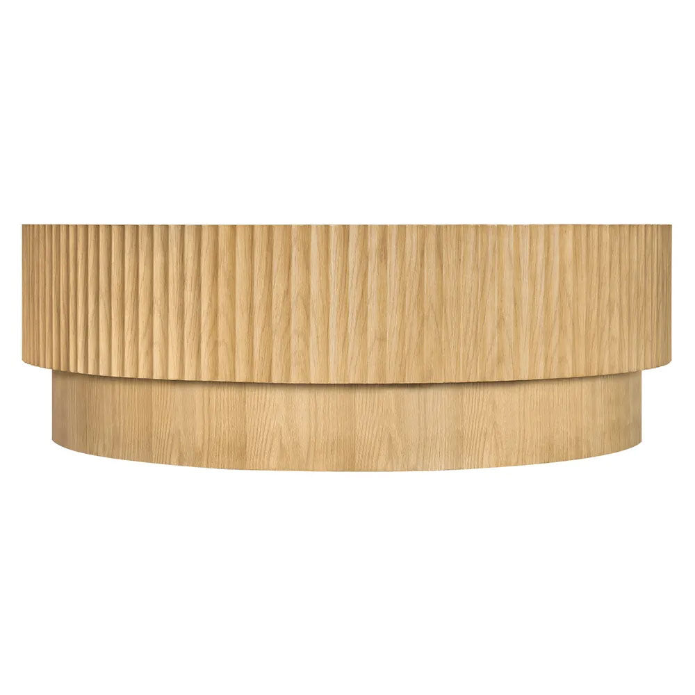 Avery Round Coffee Table Natural Oak - 34248