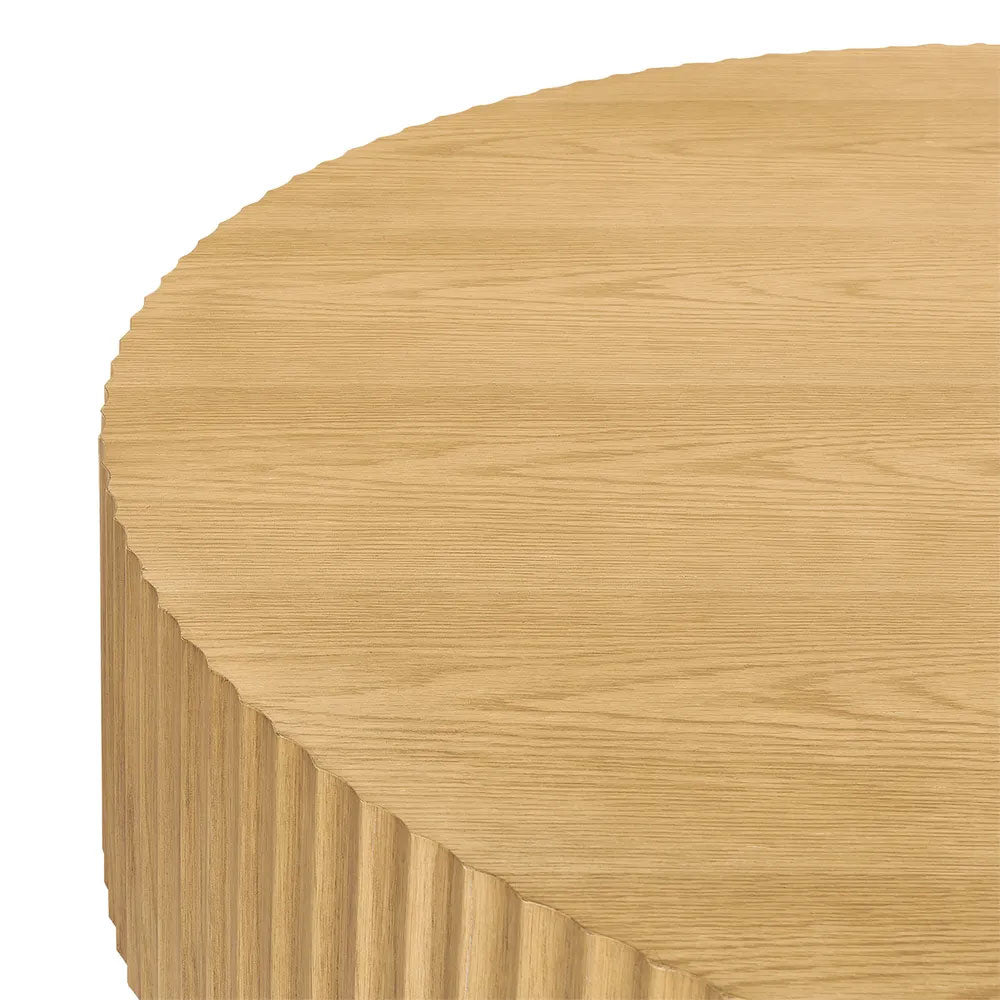 Avery Round Coffee Table Natural Oak - 34248