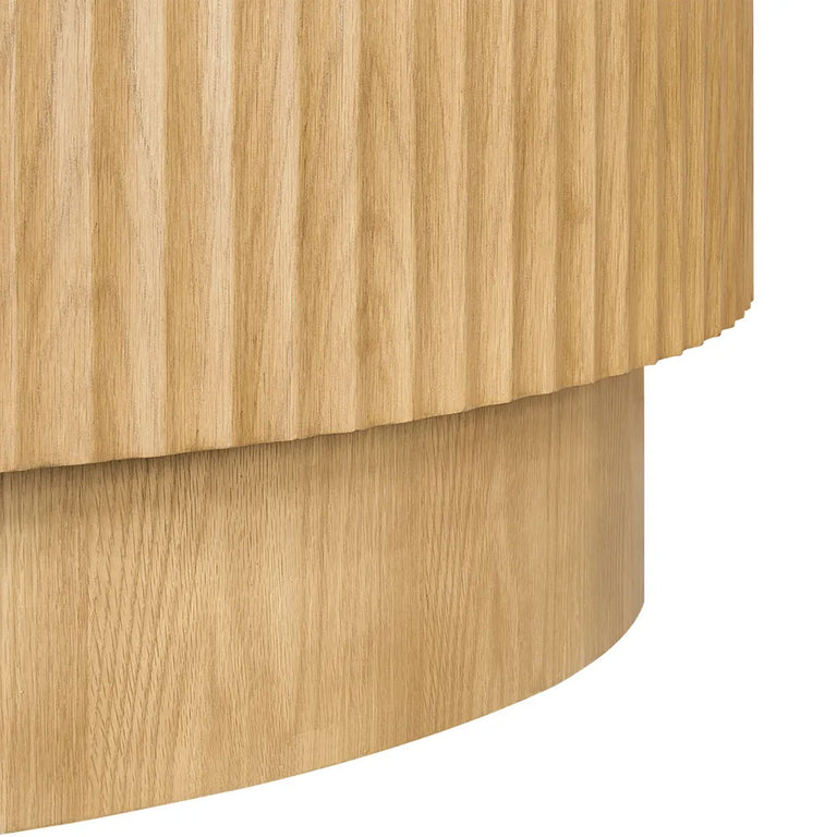 Avery Round Coffee Table Natural Oak - 34248