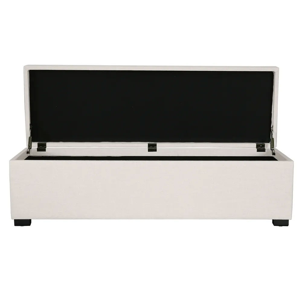 Soho Storage Bench Ottoman Ecru - 34333