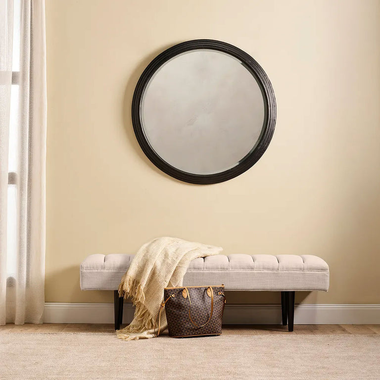 Central Park Bench Ottoman Fawn Linen - 34425