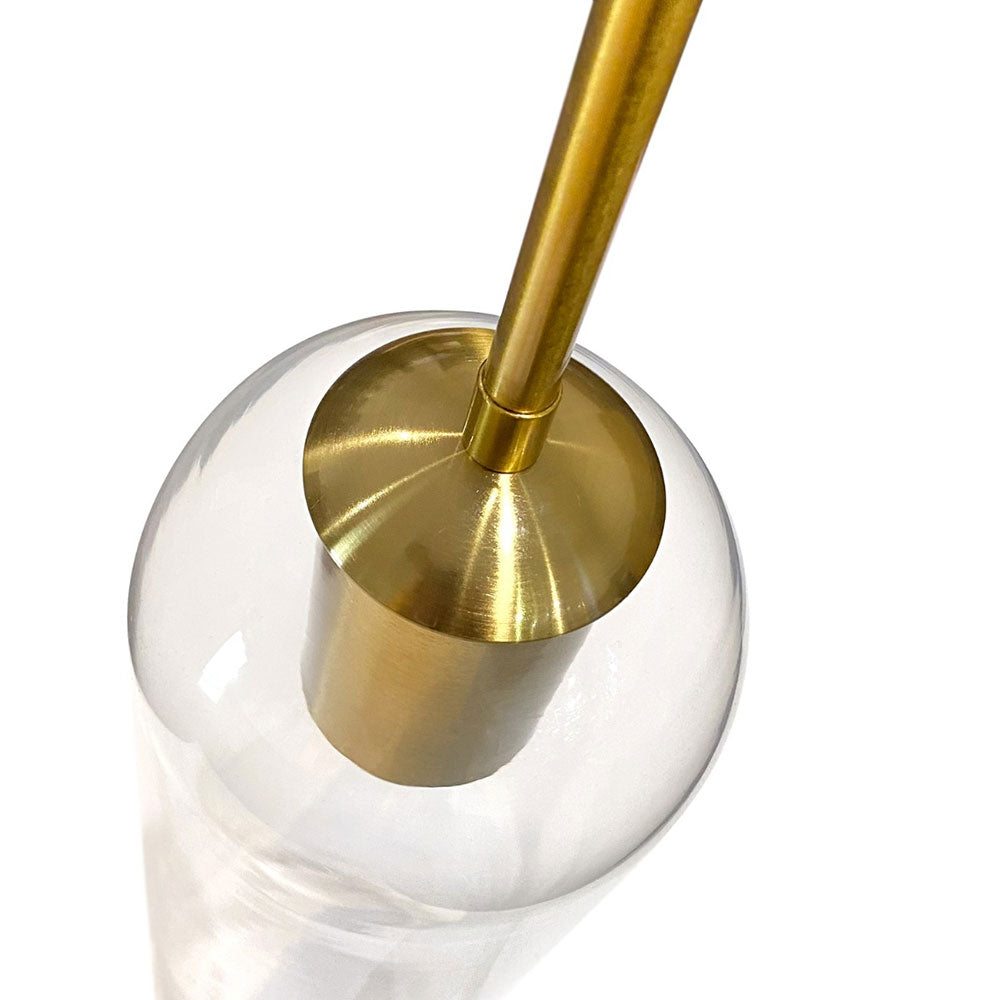 Kong 350 GU10 Pendant Gold / Clear