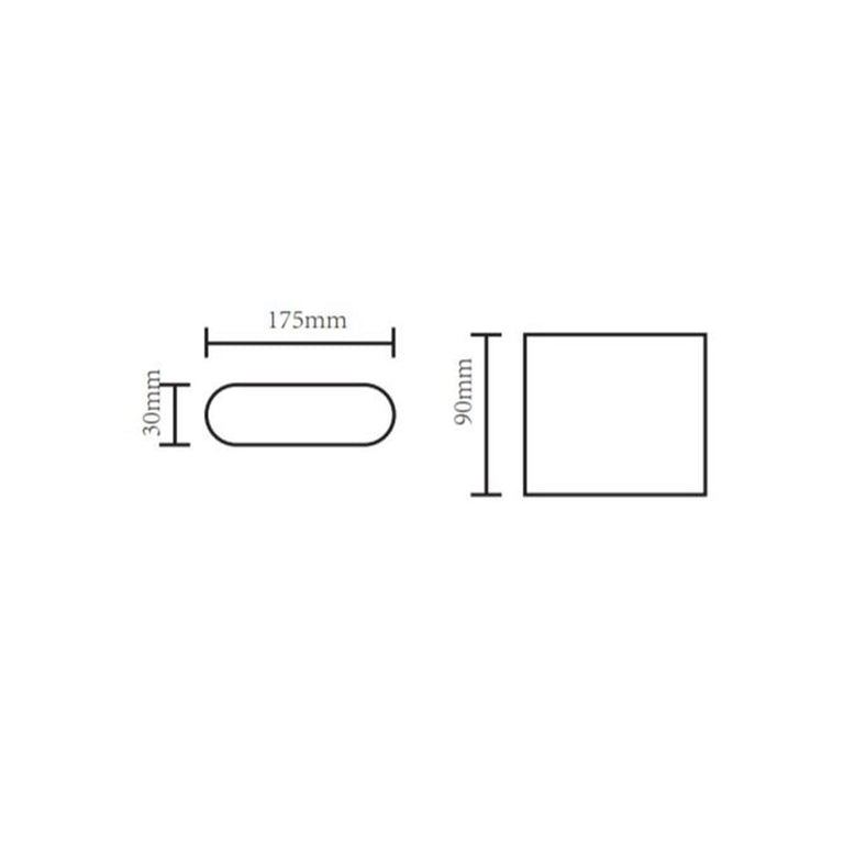 Eltanin 20 10W 240V Up & Down LED Wall Light White / Tri-Colour - ST365/WHT/TC