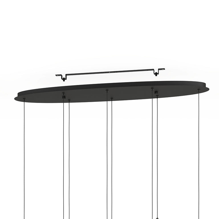 Paratebueno 8 Light Dimmable LED Pendant Black / Warm White - 390055