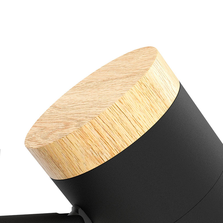 Cartagena 3 Light 15W LED Floor Lamp Black / Cool White - 390071N