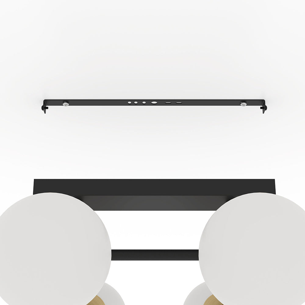Paz 6 Light Ceiling Light Black - 390176