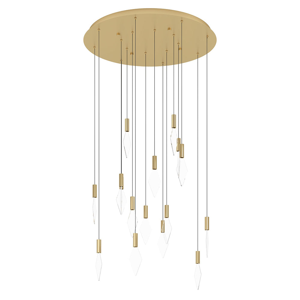 Mirador 16 Light Dimmable LED Pendant Brass / Warm White - 390361